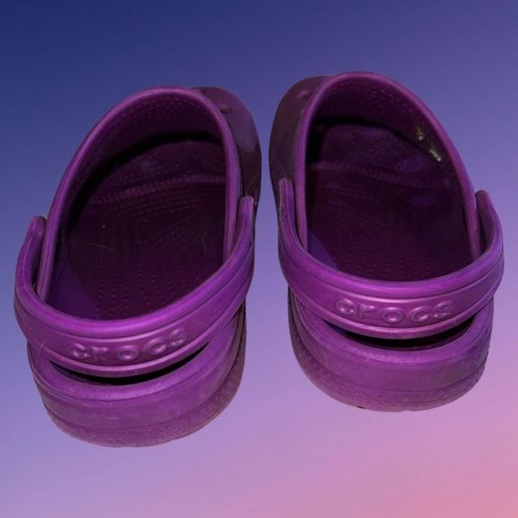 Little KIds CROCS Classic Clog Purple Plum Size C 13 - Picture 3 of 6